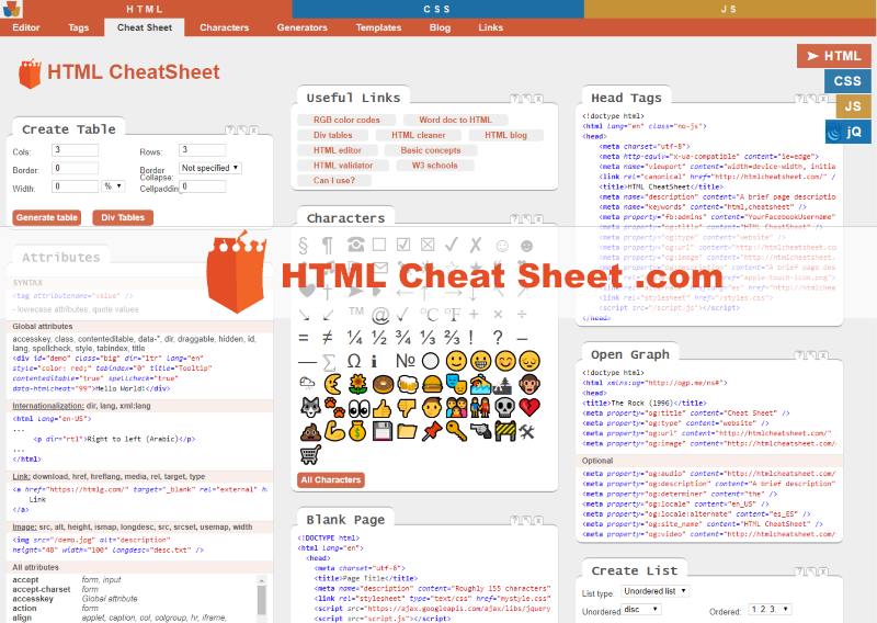 htmlcheatsheet.com